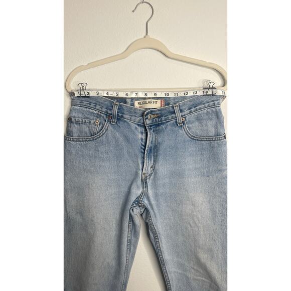 Levi’s 505 Regular Fit Jeans Men’s 30x30 Light Wash Straight Leg Denim Cotton - Picture 6 of 8